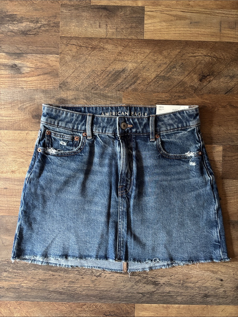 American Eagle Perfect Mini Stretch Denim Mini Skirt size 2 new with tags